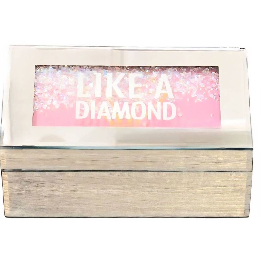 Heaton & Parke "Like A Diamond" Glass m Jewlery Box‎